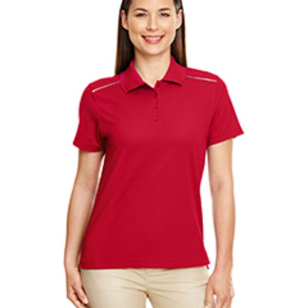 Ladies' Radiant Performance Piqué Polo with Reflective Piping Thumbnail