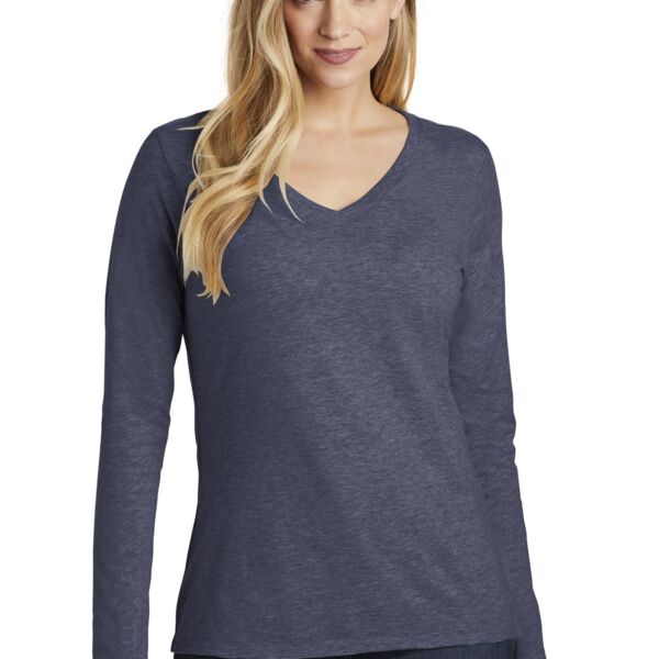 Saugus Track Long Sleeve V-Neck - Ladies Thumbnail