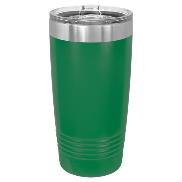 Bridgeport Green Team Lasered Tumbler w/ Slider Lid Thumbnail