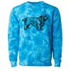 Unisex Midweight Tie-Dyed Crewneck Sweatshirt Thumbnail