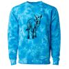 Unisex Midweight Tie-Dyed Crewneck Sweatshirt Thumbnail