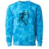 Unisex Midweight Tie-Dyed Crewneck Sweatshirt Thumbnail