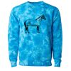 Unisex Midweight Tie-Dyed Crewneck Sweatshirt Thumbnail