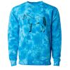 Unisex Midweight Tie-Dyed Crewneck Sweatshirt Thumbnail