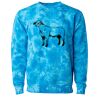 Unisex Midweight Tie-Dyed Crewneck Sweatshirt Thumbnail