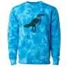 Unisex Midweight Tie-Dyed Crewneck Sweatshirt Thumbnail