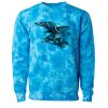 Unisex Midweight Tie-Dyed Crewneck Sweatshirt Thumbnail