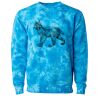 Unisex Midweight Tie-Dyed Crewneck Sweatshirt Thumbnail