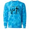 Unisex Midweight Tie-Dyed Crewneck Sweatshirt Thumbnail