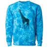 Unisex Midweight Tie-Dyed Crewneck Sweatshirt Thumbnail