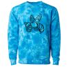 Unisex Midweight Tie-Dyed Crewneck Sweatshirt Thumbnail