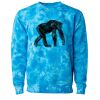 Unisex Midweight Tie-Dyed Crewneck Sweatshirt Thumbnail