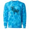 Unisex Midweight Tie-Dyed Crewneck Sweatshirt Thumbnail