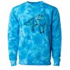 Unisex Midweight Tie-Dyed Crewneck Sweatshirt Thumbnail