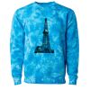 Unisex Midweight Tie-Dyed Crewneck Sweatshirt Thumbnail