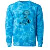 Unisex Midweight Tie-Dyed Crewneck Sweatshirt Thumbnail