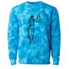 Unisex Midweight Tie-Dyed Crewneck Sweatshirt Thumbnail