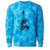 Unisex Midweight Tie-Dyed Crewneck Sweatshirt Thumbnail