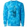 Unisex Midweight Tie-Dyed Crewneck Sweatshirt Thumbnail