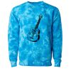 Unisex Midweight Tie-Dyed Crewneck Sweatshirt Thumbnail