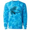 Unisex Midweight Tie-Dyed Crewneck Sweatshirt Thumbnail