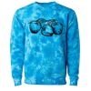 Unisex Midweight Tie-Dyed Crewneck Sweatshirt Thumbnail