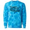 Unisex Midweight Tie-Dyed Crewneck Sweatshirt Thumbnail