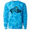 Unisex Midweight Tie-Dyed Crewneck Sweatshirt Thumbnail