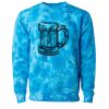 Unisex Midweight Tie-Dyed Crewneck Sweatshirt Thumbnail