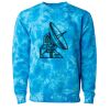 Unisex Midweight Tie-Dyed Crewneck Sweatshirt Thumbnail