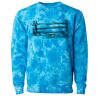 Unisex Midweight Tie-Dyed Crewneck Sweatshirt Thumbnail