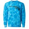 Unisex Midweight Tie-Dyed Crewneck Sweatshirt Thumbnail