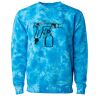Unisex Midweight Tie-Dyed Crewneck Sweatshirt Thumbnail