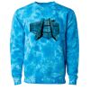 Unisex Midweight Tie-Dyed Crewneck Sweatshirt Thumbnail