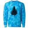 Unisex Midweight Tie-Dyed Crewneck Sweatshirt Thumbnail