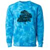 Unisex Midweight Tie-Dyed Crewneck Sweatshirt Thumbnail