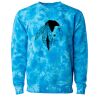 Unisex Midweight Tie-Dyed Crewneck Sweatshirt Thumbnail