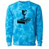 Unisex Midweight Tie-Dyed Crewneck Sweatshirt Thumbnail