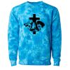 Unisex Midweight Tie-Dyed Crewneck Sweatshirt Thumbnail