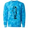 Unisex Midweight Tie-Dyed Crewneck Sweatshirt Thumbnail