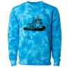 Unisex Midweight Tie-Dyed Crewneck Sweatshirt Thumbnail