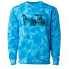 Unisex Midweight Tie-Dyed Crewneck Sweatshirt Thumbnail