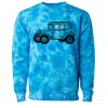 Unisex Midweight Tie-Dyed Crewneck Sweatshirt Thumbnail