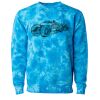 Unisex Midweight Tie-Dyed Crewneck Sweatshirt Thumbnail
