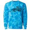 Unisex Midweight Tie-Dyed Crewneck Sweatshirt Thumbnail