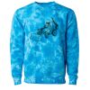 Unisex Midweight Tie-Dyed Crewneck Sweatshirt Thumbnail