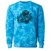 Unisex Midweight Tie-Dyed Crewneck Sweatshirt Thumbnail
