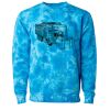 Unisex Midweight Tie-Dyed Crewneck Sweatshirt Thumbnail