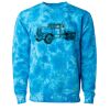 Unisex Midweight Tie-Dyed Crewneck Sweatshirt Thumbnail