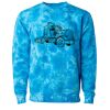 Unisex Midweight Tie-Dyed Crewneck Sweatshirt Thumbnail